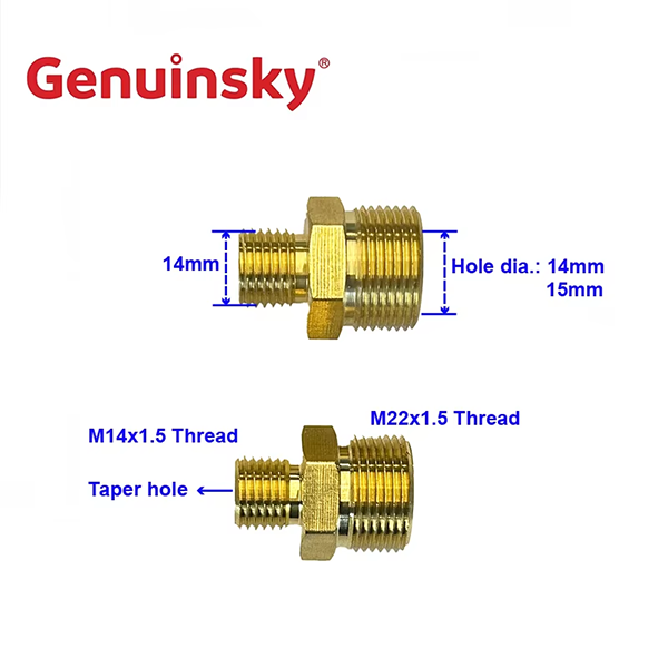 capezzolo in ottone con core dia 15 mm o 14 mm